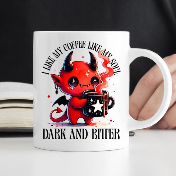 no brand Other - Coffee Devil 15 oz Coffee Mug Funny Cute Gift White Mug R26